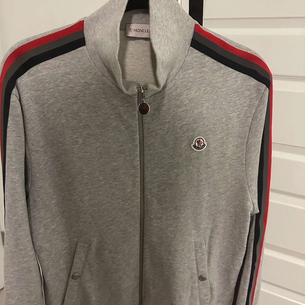 Men's Moncler Zip Up Logo Jacket